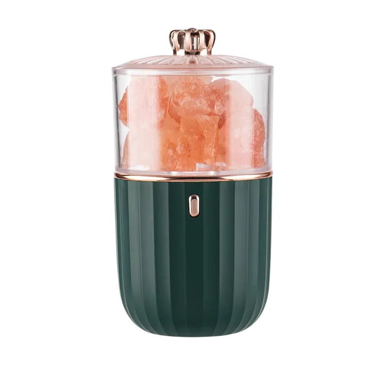 Oppladbar fargerik saltlampe med aromaterapi. - Velvære&Ro