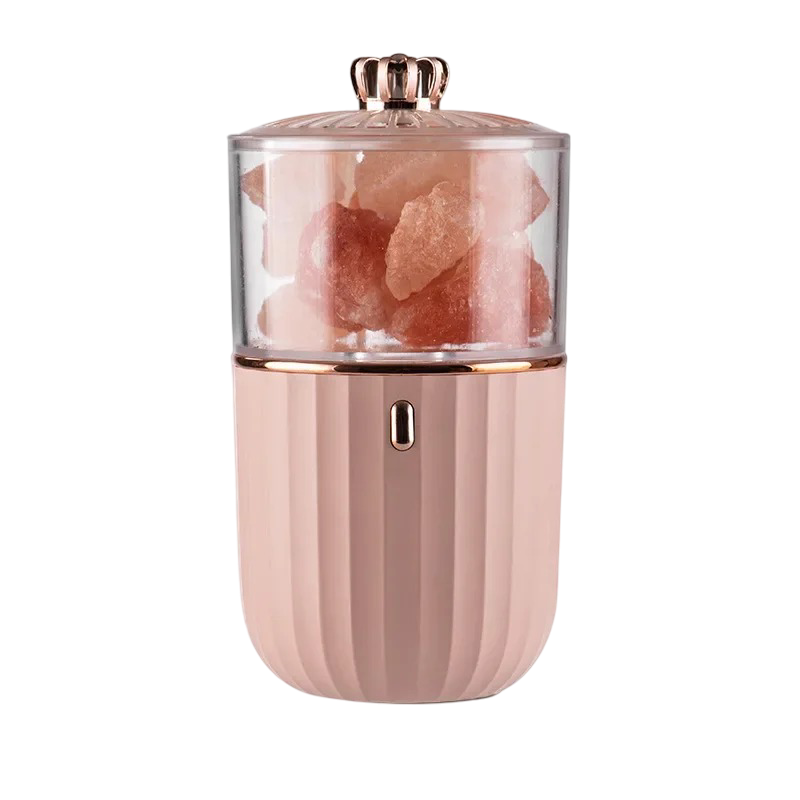 Oppladbar fargerik saltlampe med aromaterapi. - Velvære&Ro